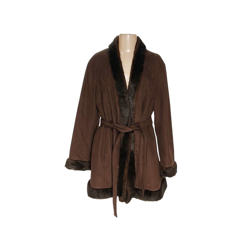 Nine West Womens Brown Basic Jacket Coatigan - image 1